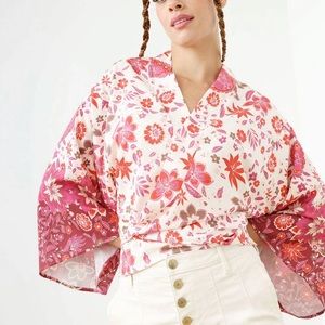 🆕 cleo Short Tie-Front Kimono- NWT